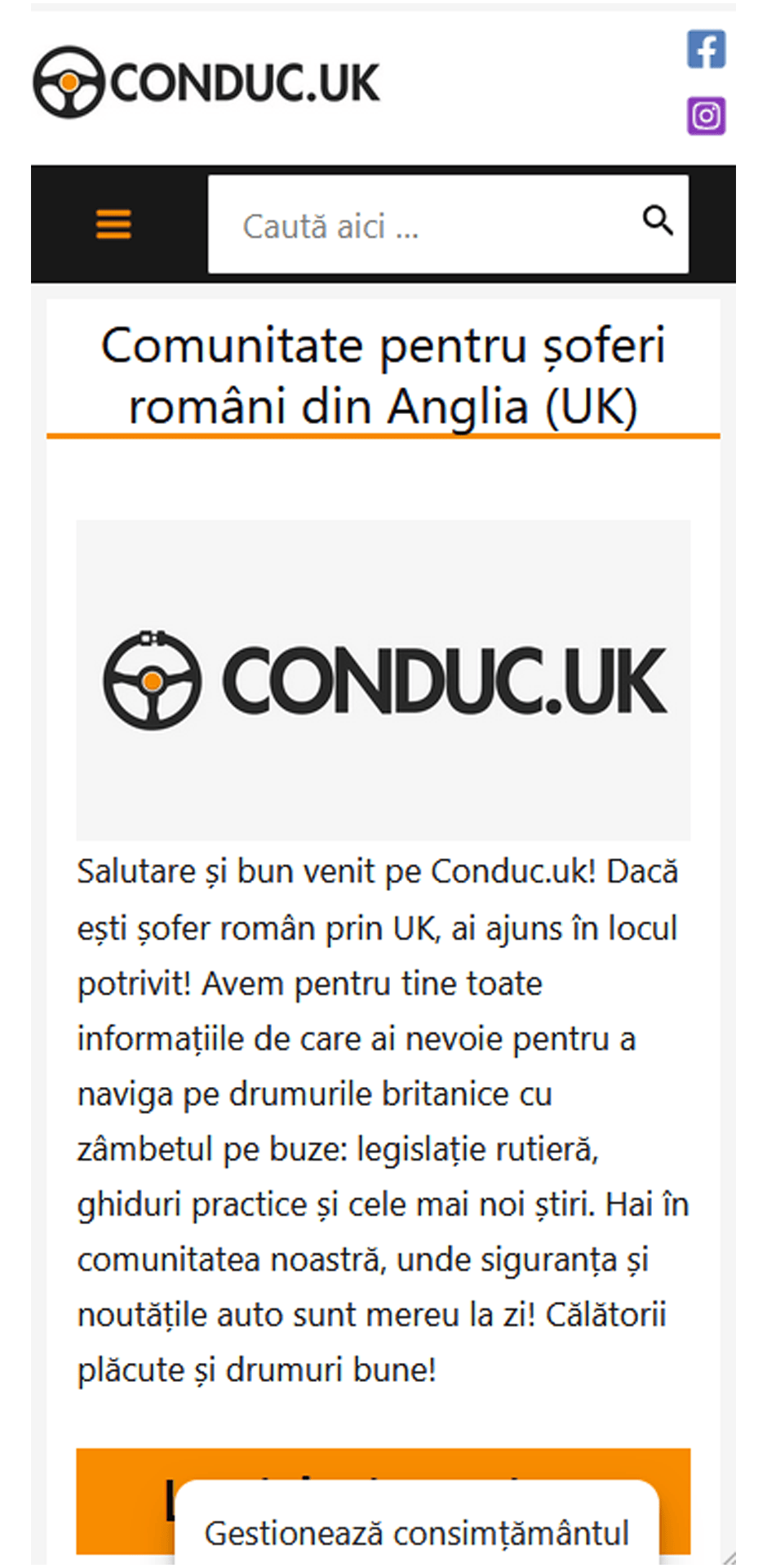 Conduc.UK este comunitatea soferilor romani din Anglia 